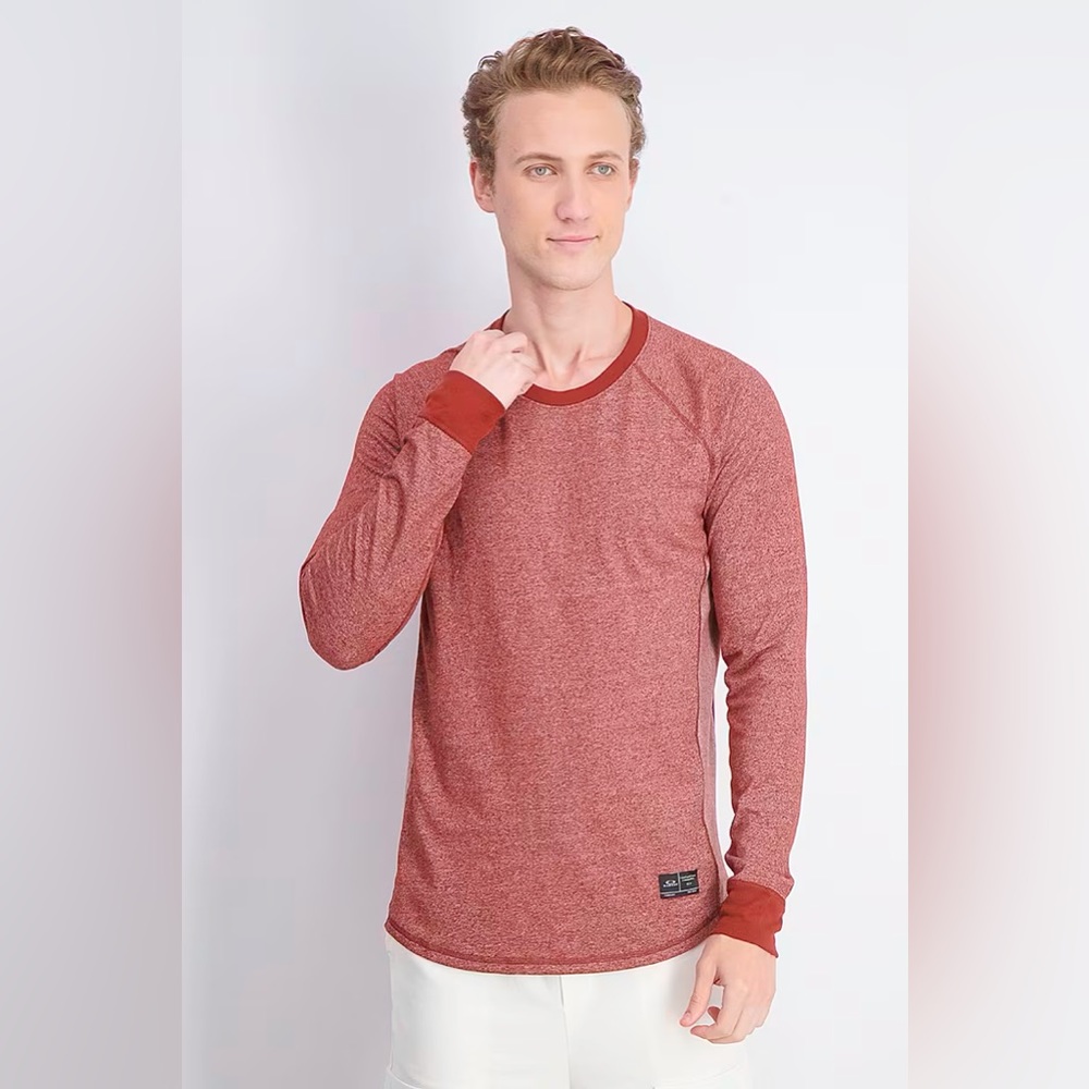 Oakley Men’s Long Sleeve Demand Knit Tee (Brick Red)